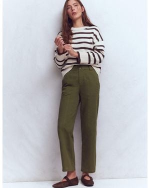 Boden Straight Leg Chino Trousers - Multicolour