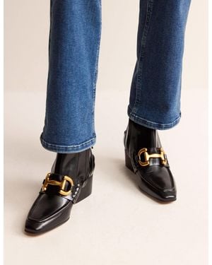 Boden Snaffle-Trim Ankle Boots - Blue