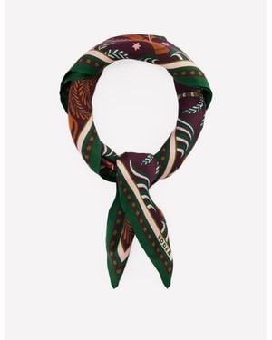 Boden Elisabeth Silk Square Scarf - Black