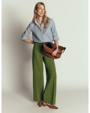 Boden Belgravia Ponte Trousers - Green