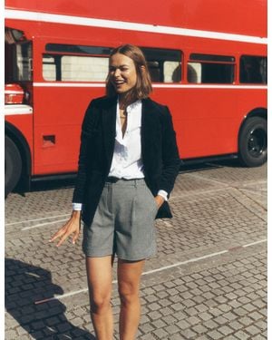 Boden Wool Tailored Shorts - Multicolor