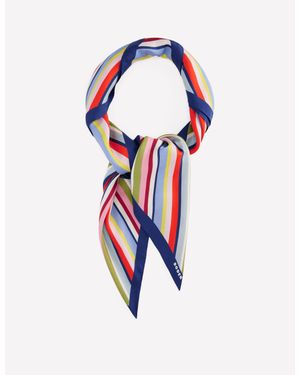 Boden Elisabeth Large Silk Scarf - Blue