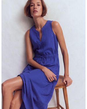Boden Delphine Midi Jersey Dress - Blue