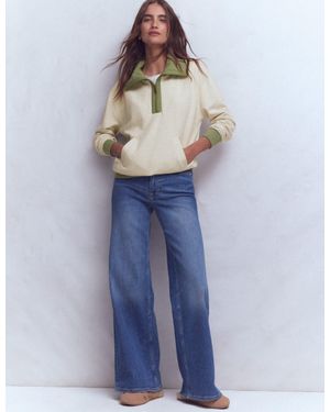 Boden Colourblock Sweatshirt - Blue