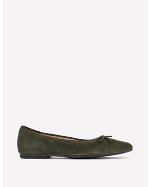 Boden Point Flexi Sole Flats - Green
