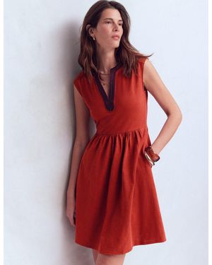 Boden May Embroidered Short Dress