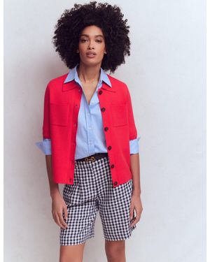 Boden Short Sleeve Knit Shirt - Red