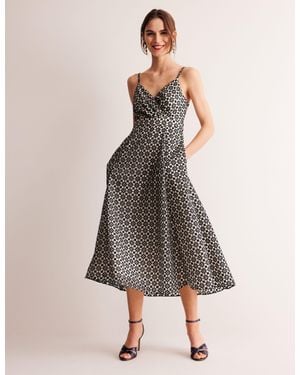 Boden Organza Strappy Occasion Dress - Blue
