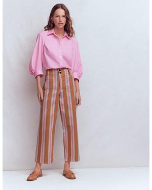 Boden Primrose Cropped Jeans - Brown