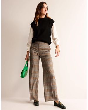 Boden Westbourne Wool Trousers - Natural