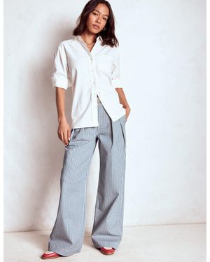 Boden Brompton Wide Leg Pants - Blue