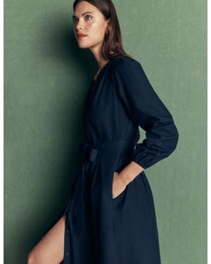 Boden Nicola Cotton Midi Dress - Green