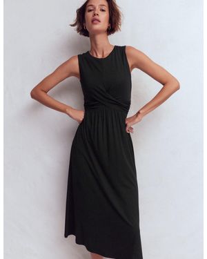 Boden Zara Cross Waist Jersey Dress - Black
