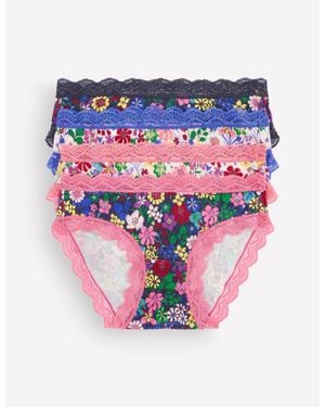 Boden Stripe & Stare Knickers - Pink
