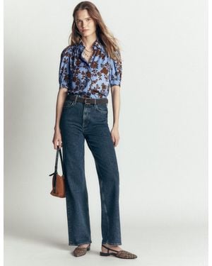 Boden Penelope Viscose Top - Blue
