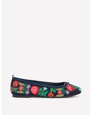 Boden Patti Round Toe Ballet Flats - White