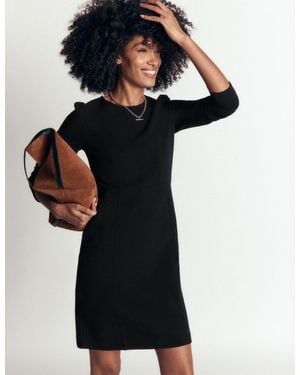 Boden Marla Seamed Ottoman Dress - Black