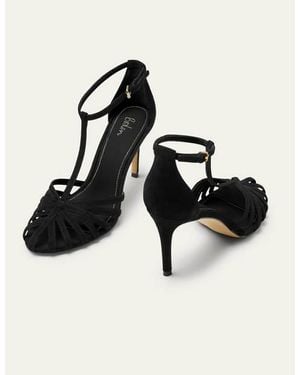 Boden Tess Cage Heel Sandals - Black