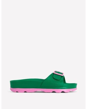 Boden Lyla Single Buckle Sliders - Green