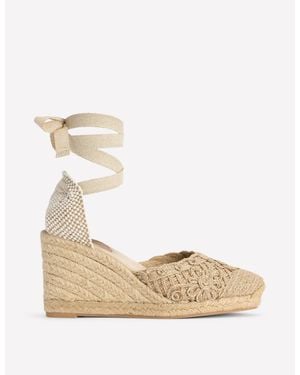 Boden Cassie High Wedge Espadrilles - Natural