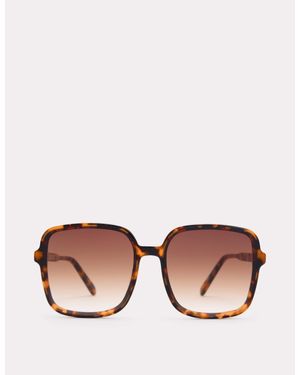 Boden Oversized Square Sunglasses - Pink