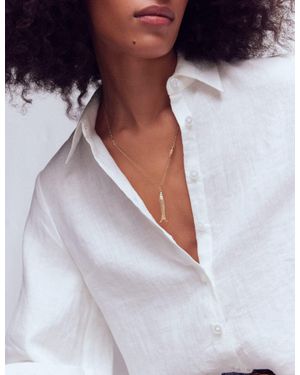 Boden Long Charm Pendant Necklaces - White