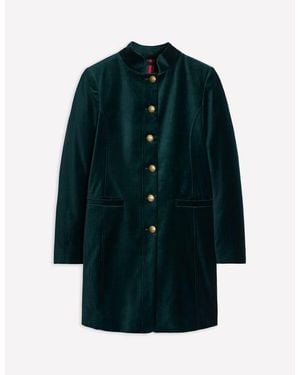 Boden Hamilton Velvet Coat - Blue