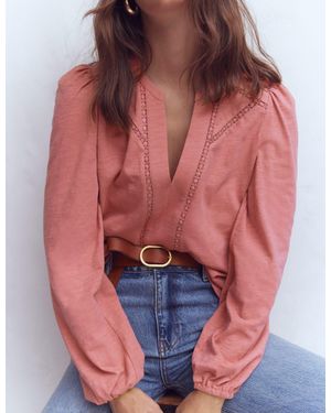 Boden Poppy Long Sleeve Top - Red