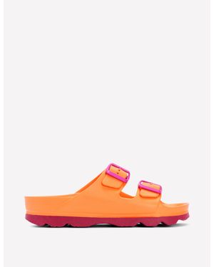 Boden Lyla Double Buckle Sliders - Orange