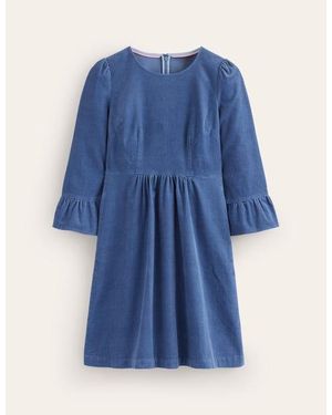 Boden Ora Short Cord Dress - Blue