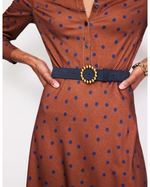Boden Interest Buckle Belt - Blue