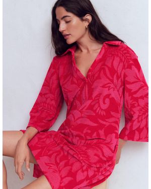 Boden Short Collared Towelling Dress