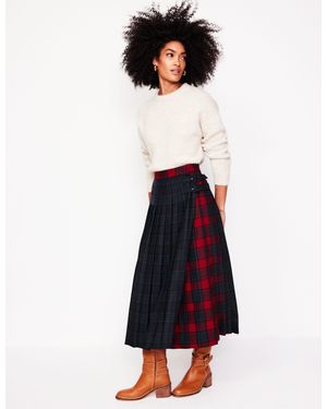 Boden Josephine Midi Kilt - Blue