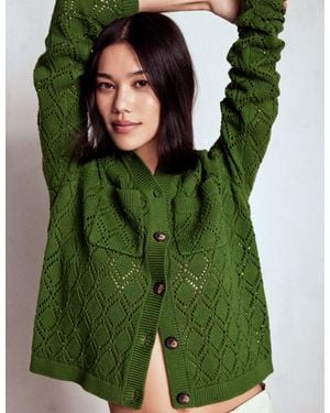 Boden Astrid Knitted Shirt - Green