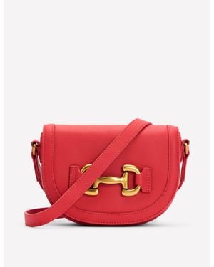 Boden Iris Mini-Leder-Umhängetasche - Rot