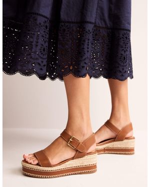 Boden Stitched Wedge Espadrillestan - Natural
