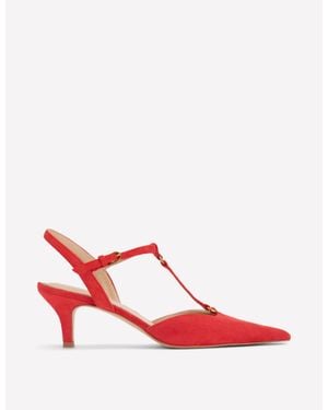 Boden T-Bar Point Heels - Red