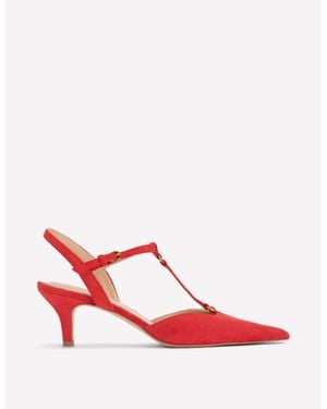 Boden T-Bar Point Heels - Red