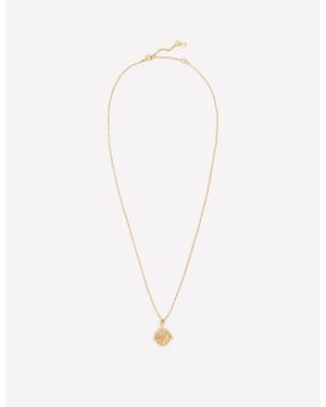Boden Fine Spinner Pendant Necklace - White