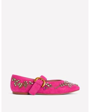 Boden Kylie Flat Buckle Mary Janes - Pink