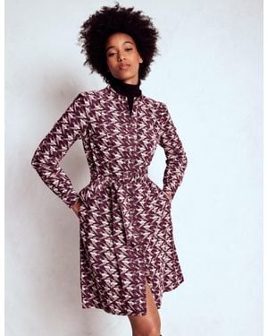 Boden Bre Kurzes Cordkleid-Dunkle Kirsche, Schwalbe - Rot