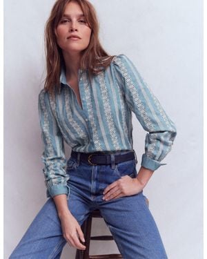 Boden Cara Denim Shirt - Blue