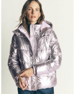 Boden Short Padded Coat - Blue