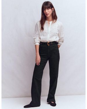 Boden High Rise Column Leg Jeans - Blue