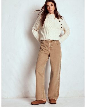 Boden Barrel Jeans - Natural