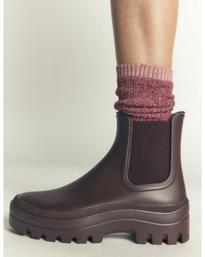 Boden Ribbed Knee Socks 3-Pack - Brown