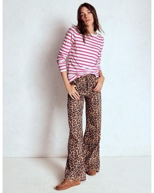 Boden Olivia Long Sleeve Breton - Red