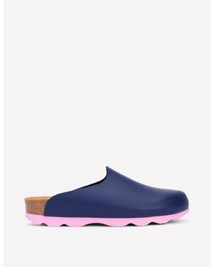 Boden Lyla Colour Block Clogs Shoes - Blue
