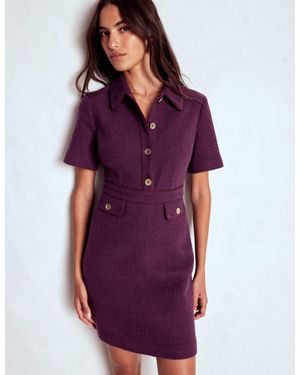 Boden Eda Cotton Shift Dress - Purple