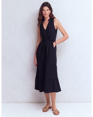 Boden Viv Double Cloth Maxi Dress - Blue